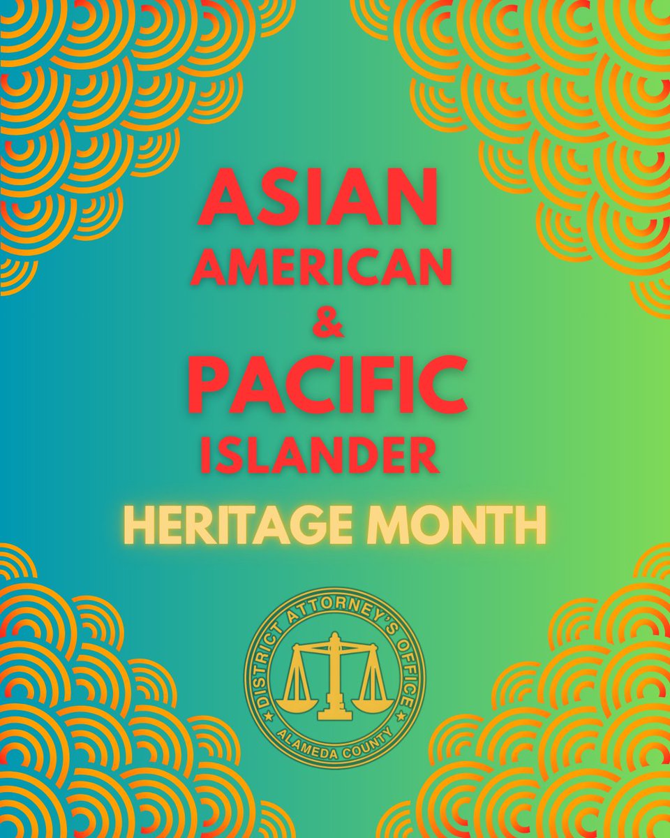 In May, we celebrate #AAPIHeritageMonth, a time to pay tribute to the contributions of Asian Americans and Pacific Islanders whose indelible imprint has helped to shape America’s past, present, and future. #AlamedaCountyDA #UrsulaJonesDickson
