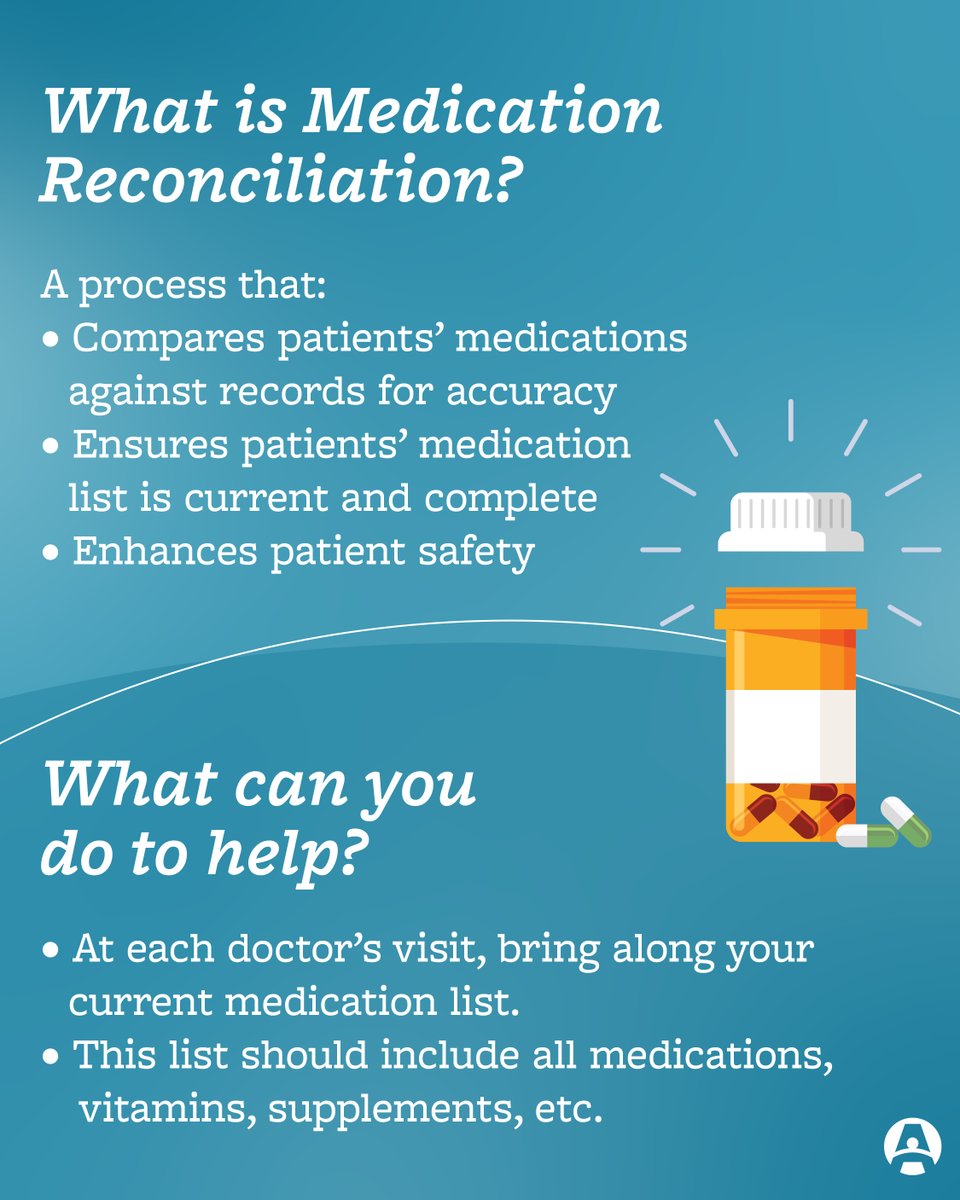 Better Safety Starts With Medication Lists! Visit augustahealth.com/medicine-safety to find a template for a daily medication list log.
 
Remember to include drug allergies, vitamins and minerals, herbal and natural products, and ALL medication!