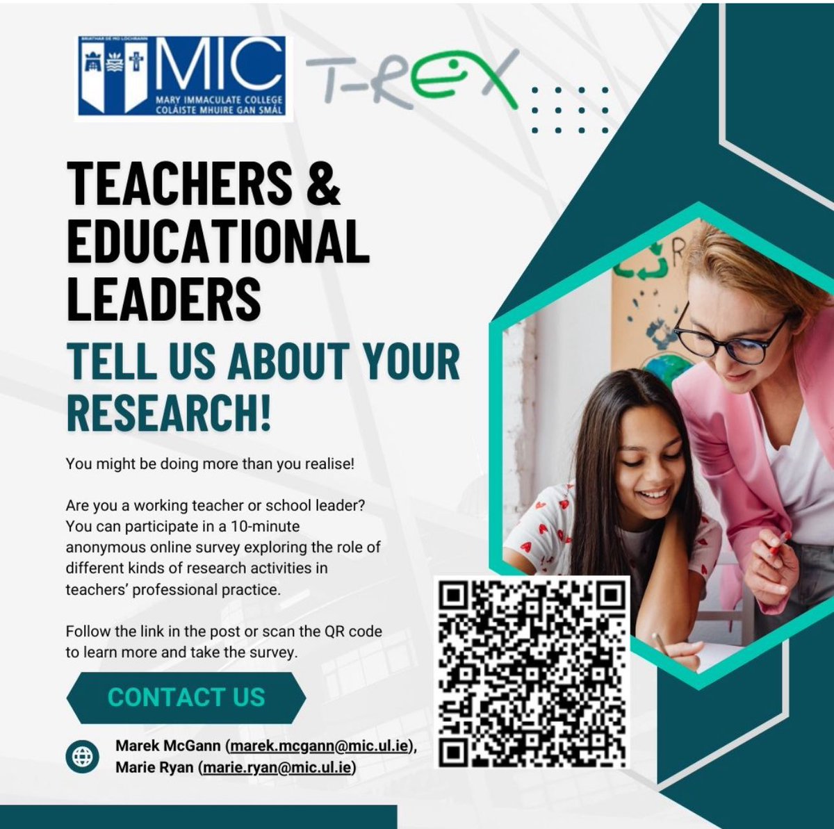 Teachers &amp; Educational Leaders, see below for information on a short online survey on research activities. If you would like to find out more about the short online survey, or take part, please click this lnkd.in/eX5EHmhv.