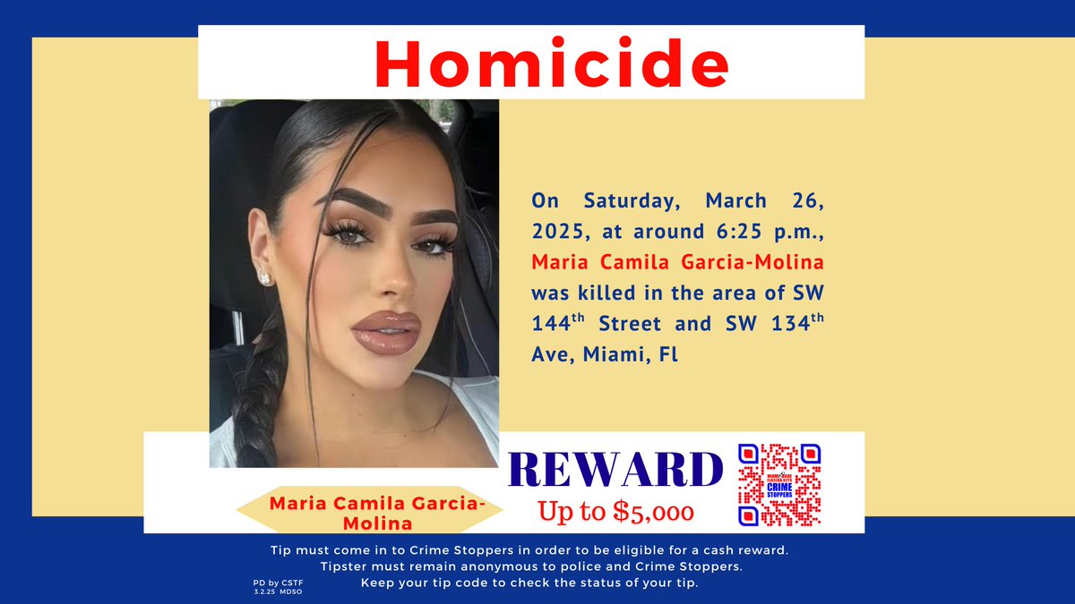 Crime Stoppers Miami & FL Keys (@crimestopper305) on Twitter photo 