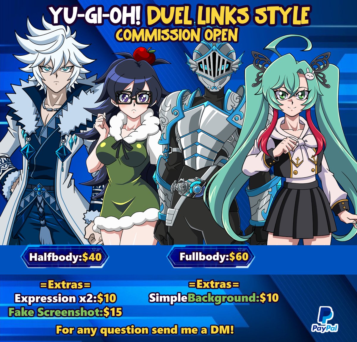 Primrose_Draw's tweet image. Yugioh Duel Links Style comms are open once again!
૮₍ ´ ꒳ `₎ა fill out this form to place your order forms.gle/X1puz4Aoubfoxj…
#yugiohfanart #YuGiOhDuelLinks #yugiohtcg