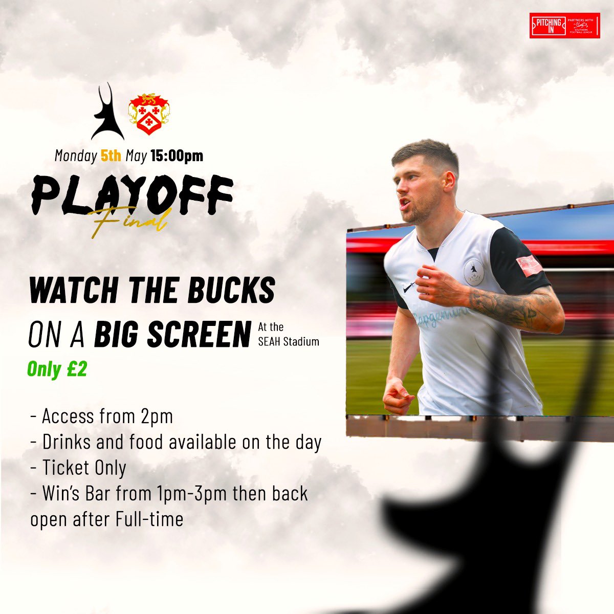 telfordutd's tweet image. IMPORTANT ANNOUNCEMENT:

With thanks to Telford &amp;amp; Wrekin council for their support, we're offering the opportunity to watch our Playoff final fixture on the big screen inside the SEAH Stadium.

A 4m wide screen will be placed onto the pitch offering fans an option to watch on,…