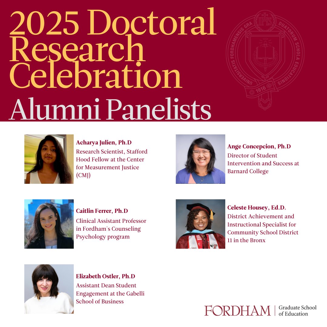 🎉 Today's the day! Join us on the 12th floor of Lowenstein for the Annual Doctoral Research Celebration!

🕓 4–7:20 PM | Posters, Keynote, Alumni Panel
📚 Insightful research, bold ideas, inspiring conversations.

📲 Register here: bit.ly/43EVfn7
#GSECelebration