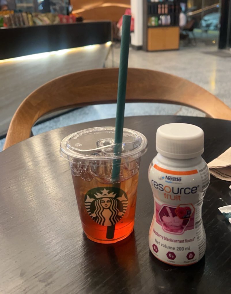 وخذ مكملك الغذائي مع ثلج من الكوفي ؛ قبل ما تشرب قهوتك😍.. ألذ من الموهيتو 😌❤️ .