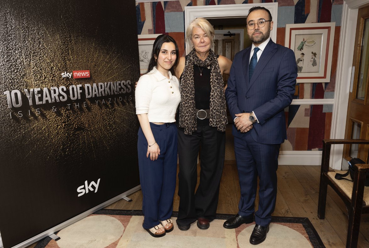 davidgrayrhodes's tweet photo. ISIS are still a threat-- and we document their atrocities in @AlexCrawfordSky's latest eyewitness documentary, 10 Years of Darkness: ISIS & The Yazidis.
Stream on #SkyDocumentaries-- or watch it on Sky Docs at 8p & @SkyNews at 9p BST Friday. https://t.co/0xP79a0WMA