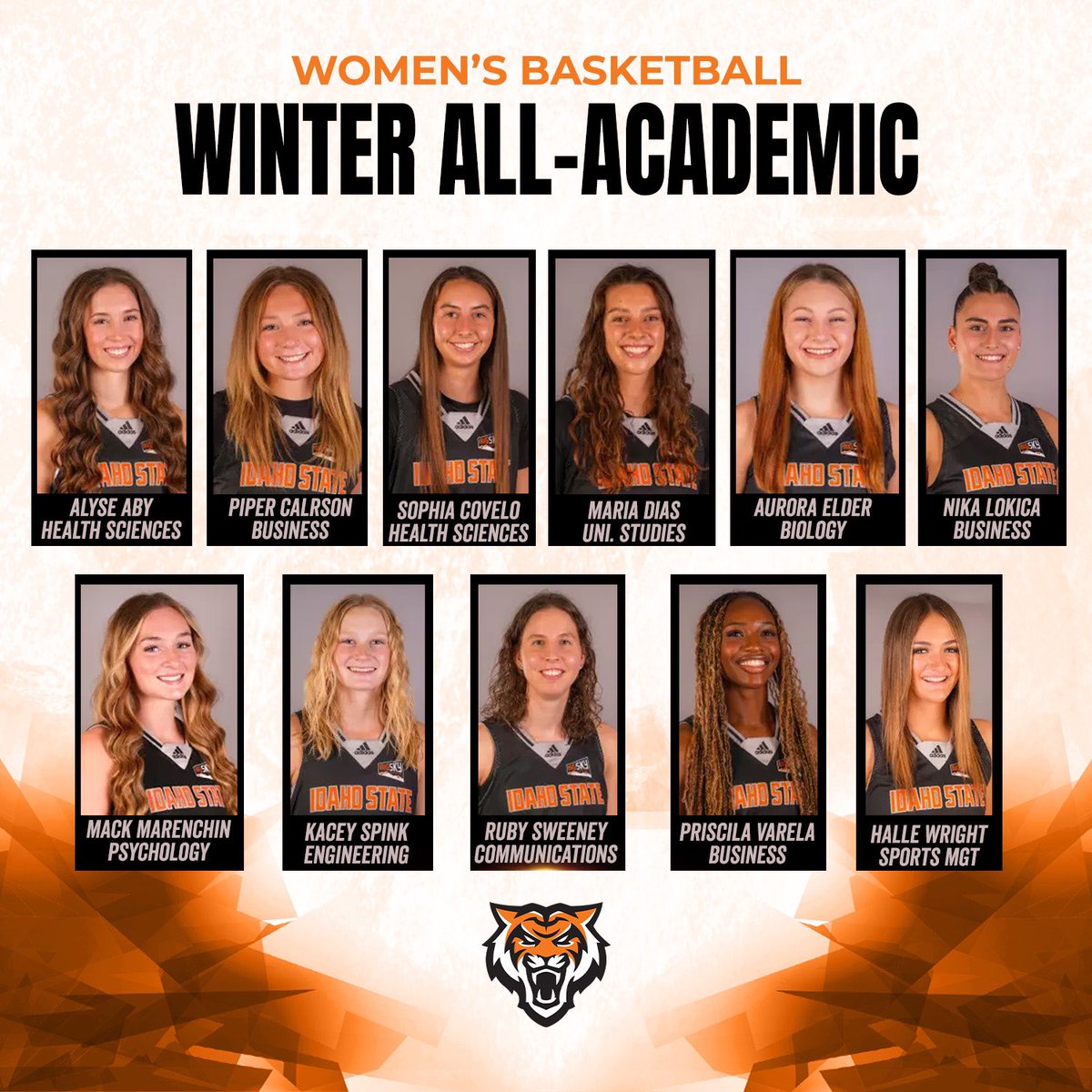 11 on the the Big Sky All Academic list!!