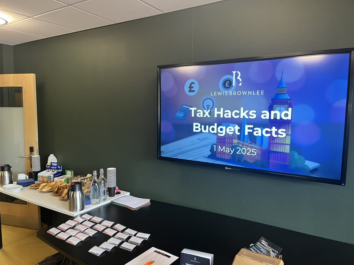 LewisBrownlee's tweet image. This morning’s Tax Hacks &amp;amp; Budget Facts Seminar at our Whiteley office was packed with great insights from Tom Foster &amp;amp; Andrea Todorov ☕📊

Thanks to everyone who joined us!

Need help with your tax planning? Give us a call 📞 01489 287 782

#SpringBudget #Whiteley #TaxSeminar