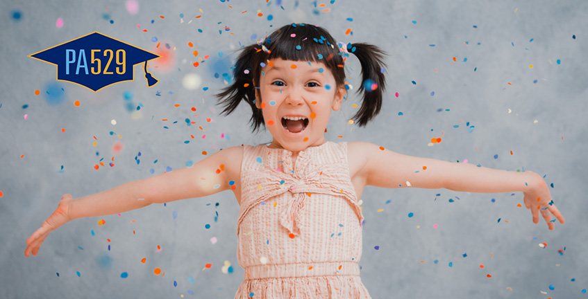 Now through May 31, those who contribute at least $10 to a PA 529 College &amp; Career Savings Program account will be eligible to win one of six awards of $5,529 – enough to cover a year’s tuition at a Pennsylvania community college!