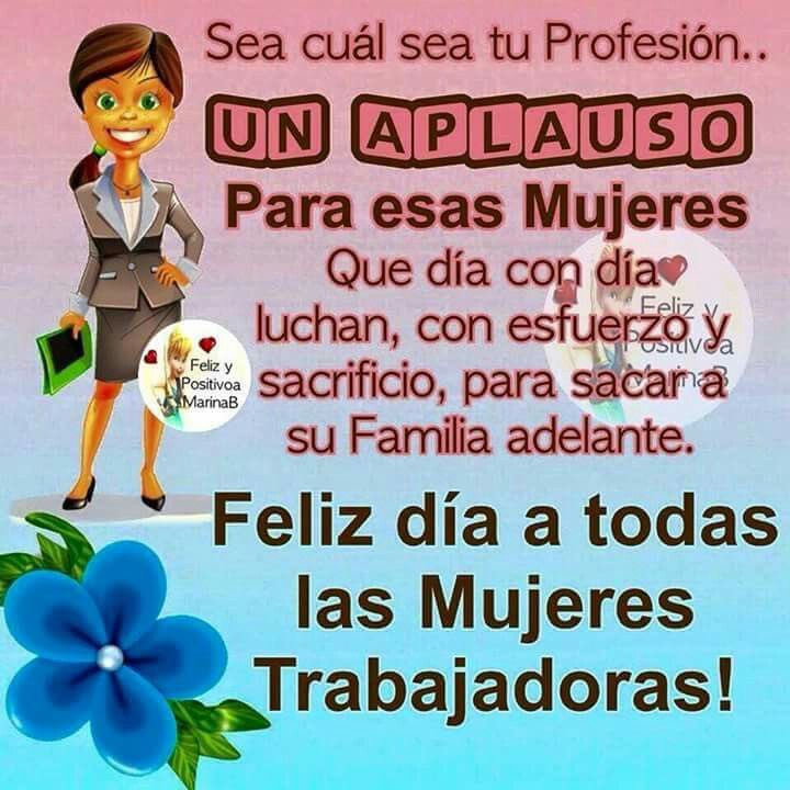 ‼️ FELIZ DIA DEL TRABAJADOR ‼️ 
Nuestro reconocimiento a la mujer trabajadora de la ciudad y del campo a las profesionales, académicas, científicas, obreras, campesinas, amas de casa, a las mujeres que realizan tareas de cuidado, emprendedoras, jefas de hogar, y a todas las