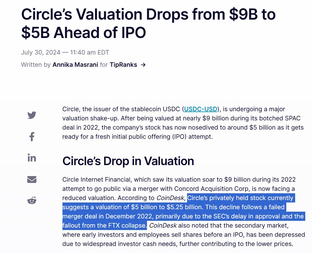 Ripple's offer was a fair value.

Circle may live to regret it.