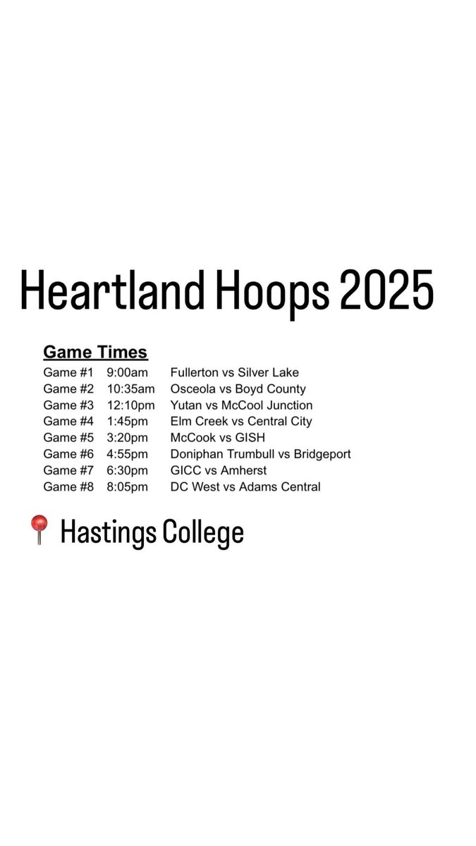 Excited for the opportunity to play in the Heartland Hoops Holiday Classic scheduled for Saturday, December 20th. #dcwestpride #StayHumbleStayHungry