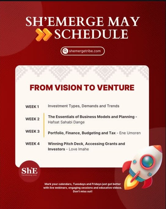 Sh_Emerge's tweet image. Happy New Month Queens* 👑✨
The month of May is a beautiful month filled with loads of blessings and opportunities for you, I trust you&apos;ll harness every moment and make the best of it.
I wish you a month filled with joy, peace and pleasant surprises 💓✨
 #Shemerge#womenintech