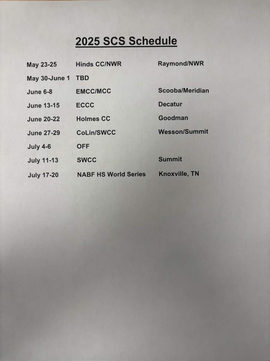 Jackson96ers's tweet photo. The Jackson 96ers are hosting 16U and 18U showcase events at MS. JUCO’s this summer. 4 game guarantee, Fri-Sun,Sat/Sun.  Pay umps at the plate, provide baseballs and pay a small host site fee is all contact me directly for more info/sign up.

dtopik@bellsouth.net or 601 940-5720 https://t.co/XMLnoe2PiF