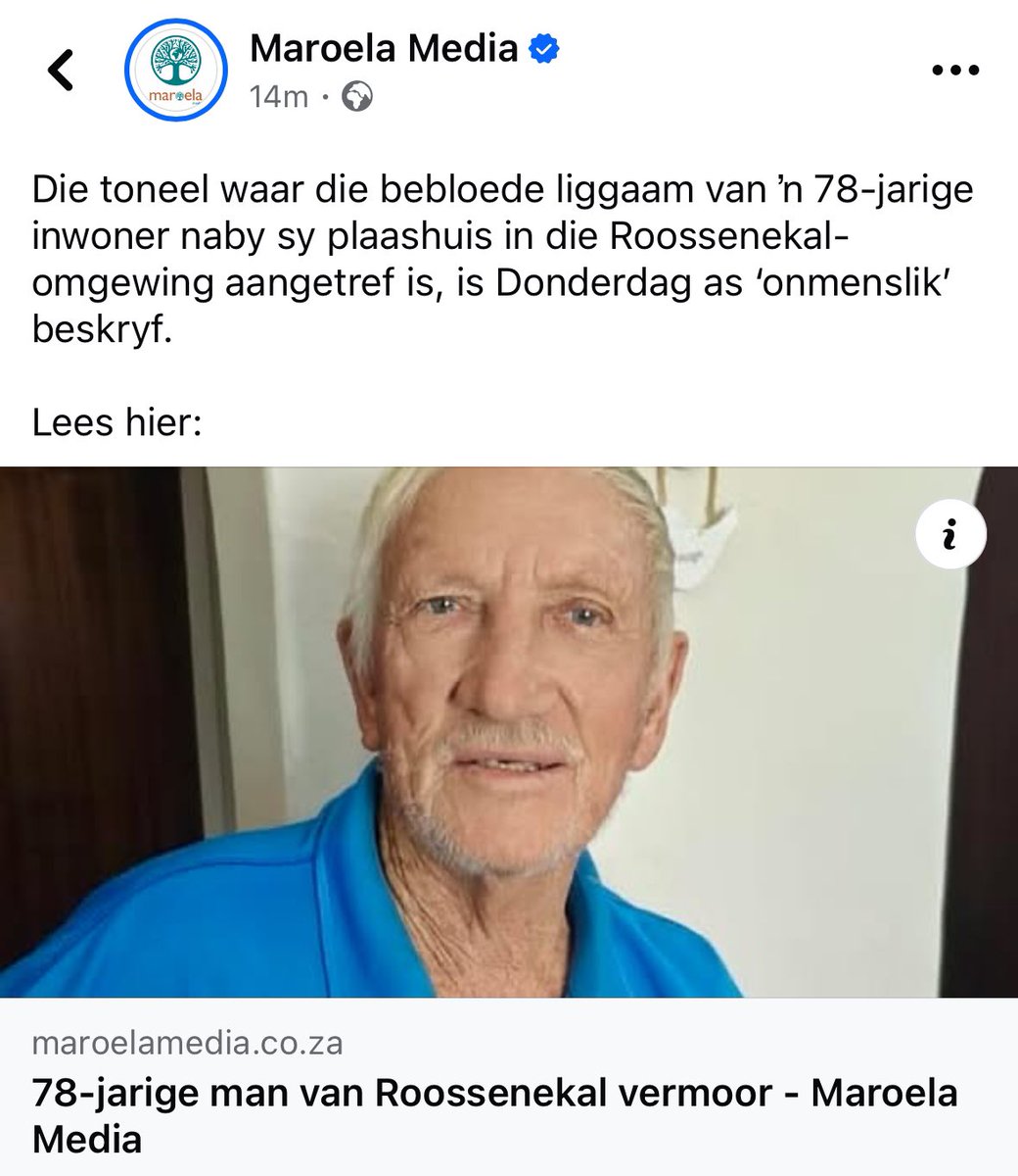 Another farmer brutally murdered in South Africa.