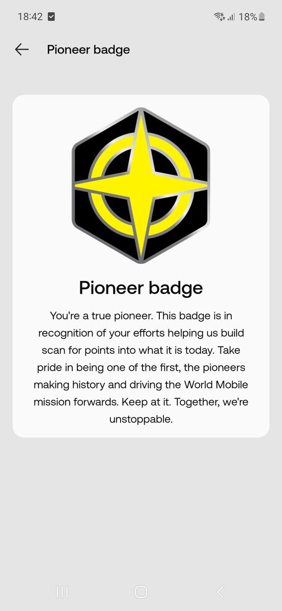 Toggen (@toggen10) on Twitter photo New improved World Mobile app is out. Really proud of getting the pioneer badge.
Make sure you get out and scan for points!
#WMTx <a href="/WorldMobileTeam/">World Mobile</a>
youtube.com/watch?v=Ulr2-b… New improved World Mobile app is out. Really proud of getting the pioneer badge.
Make sure you get out and scan for points!
#WMTx <a href="/WorldMobileTeam/">World Mobile</a>
youtube.com/watch?v=Ulr2-b…