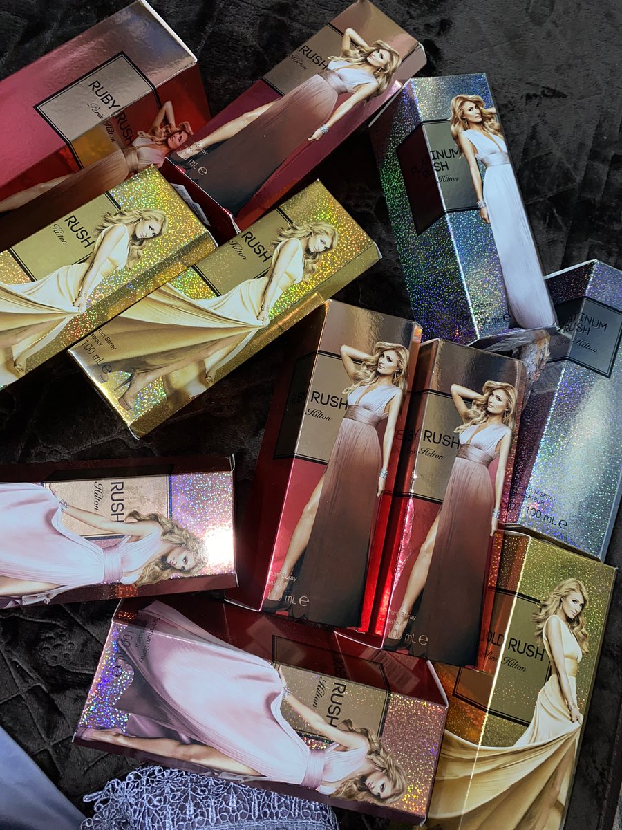 callmebiebi's tweet photo. Paris Hilton Rush line RM 100 jeeee sesuai nk buat stock masa depan sebab mfg till june 2028 hehehe https://t.co/k0nvR9QjER