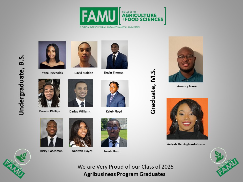 DSolisAgEcon's tweet image. Happy Graduation 🎓 to our @FAMU_1887 #Agribusiness class of 2025. Keep #Striking 🐍! #FamuAg #FamuSmart