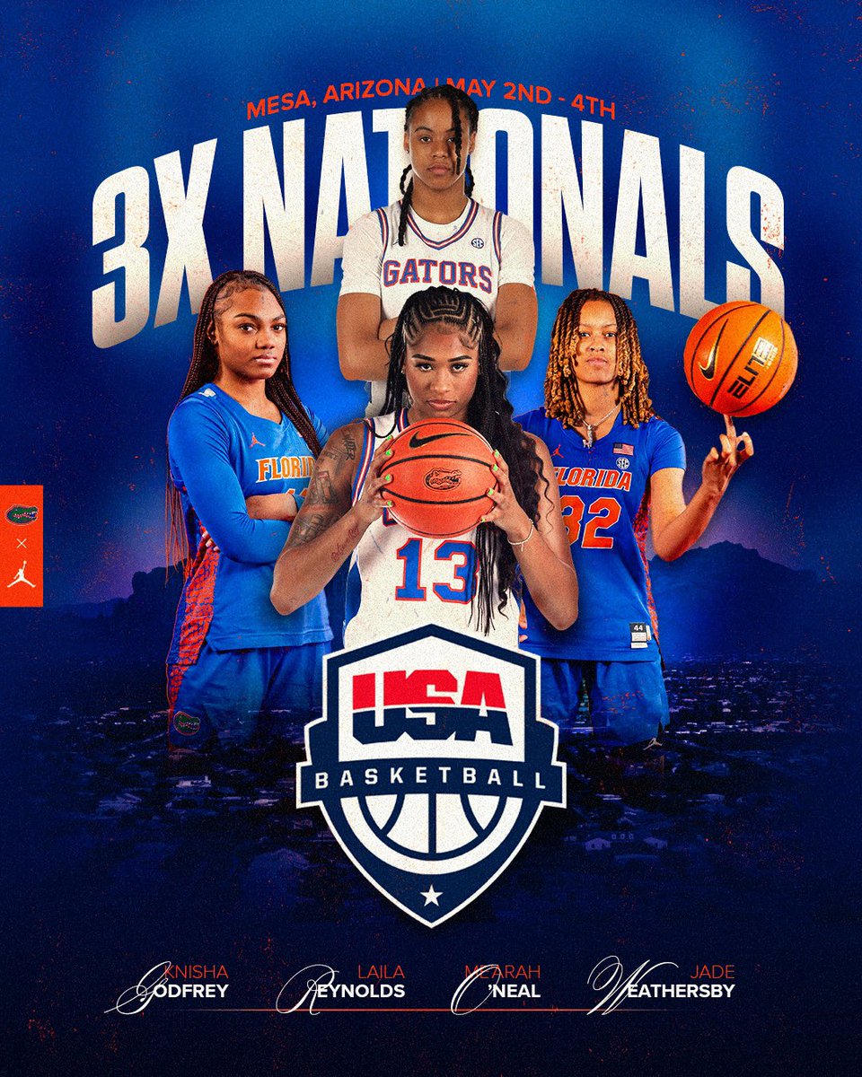 Gators Womenâs Basketball (@gatorswbk) on Twitter photo some Gators are headed to AZ đ
wishing our players good luck in the USA Basketball 3X Nationals this weekend!
#GoGators | <a href="/usab3x3/">USA Basketball 3x3</a> some Gators are headed to AZ đ
wishing our players good luck in the USA Basketball 3X Nationals this weekend!
#GoGators | <a href="/usab3x3/">USA Basketball 3x3</a>
