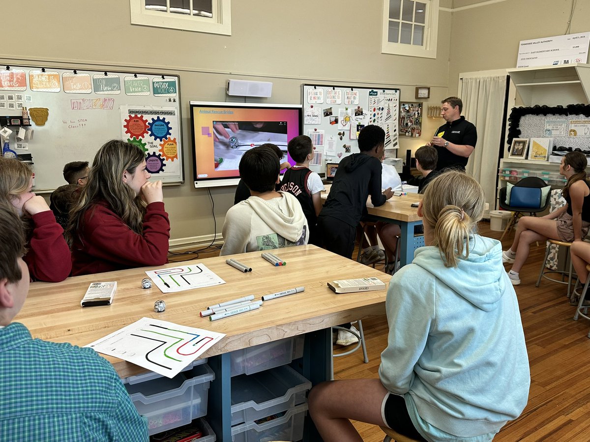 STEM_CCPS's tweet image. Rescue mission activated! Students engineered bridges for Ozobots to cross and save stranded animals—combining robotics, problem-solving, and a heart for helping! #STEMDay @STEMCullmanCity @EastElemCCS @edlhuber @Jenn_Tidwell17 @LindsayBrannon @BOECullmanCity @kkallhoff
