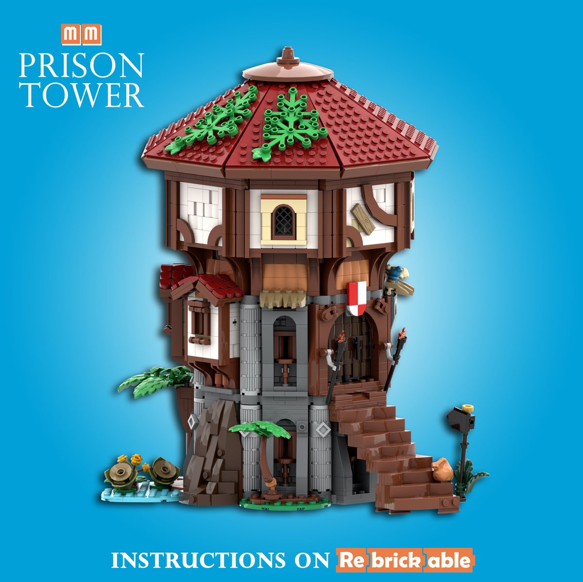 monty_matte's tweet image. Prison Tower - Instructions available
Link: rebrickable.com/mocs/MOC-21901…

I'm very honored to announce that my 1st Premium MOC is now available on #Rebrickable. It was created because my bro needed a prison for his castle 🏰.

#lego #afol #moc #legomoc #legocastle #legopirates