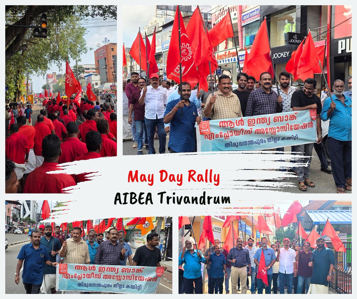 May Day Rally @ Thiruvananthapuram
#MayDay #MayDay2025 #AIBEA #akbef #akbeftrivandrum