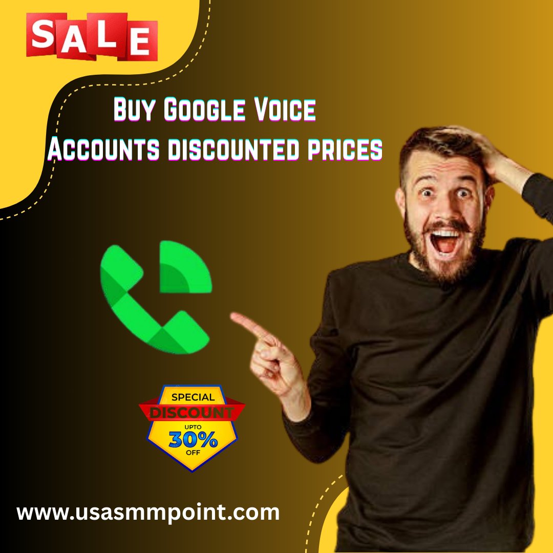 Buy Google Voice Accounts Discounted prices

#buygooglevoiceaccounts #googlevoice #google #gmail #business #usa #instagram #service #socialmarketing #facebook #canada #usanumber #yahoo #marketing

Web link: usasmmpoint.com/product/buy-go…
