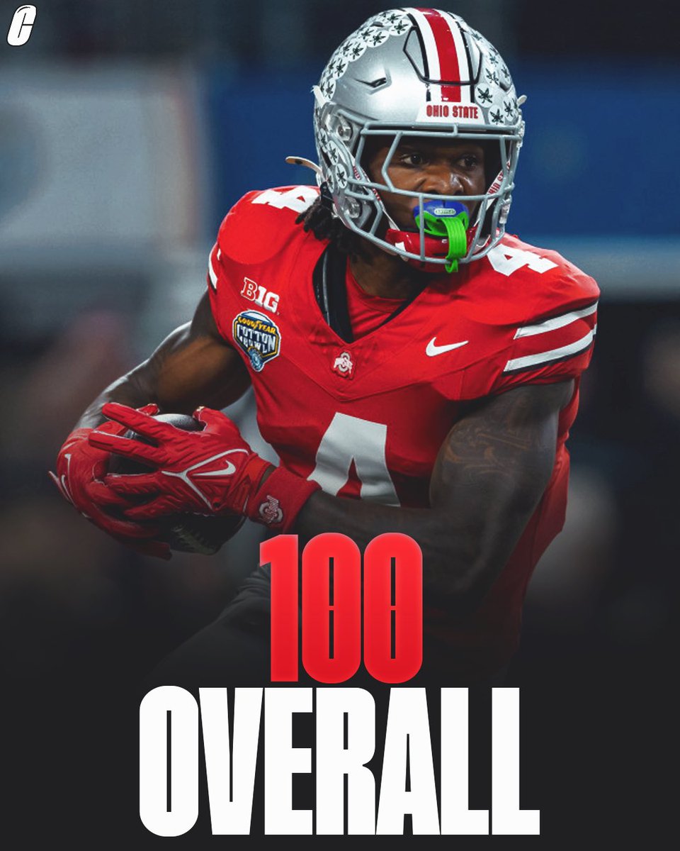 Rumors are circulating that Ohio State star WR Jeremiah Smith will be an 100 overall in the new college football video game. 👀