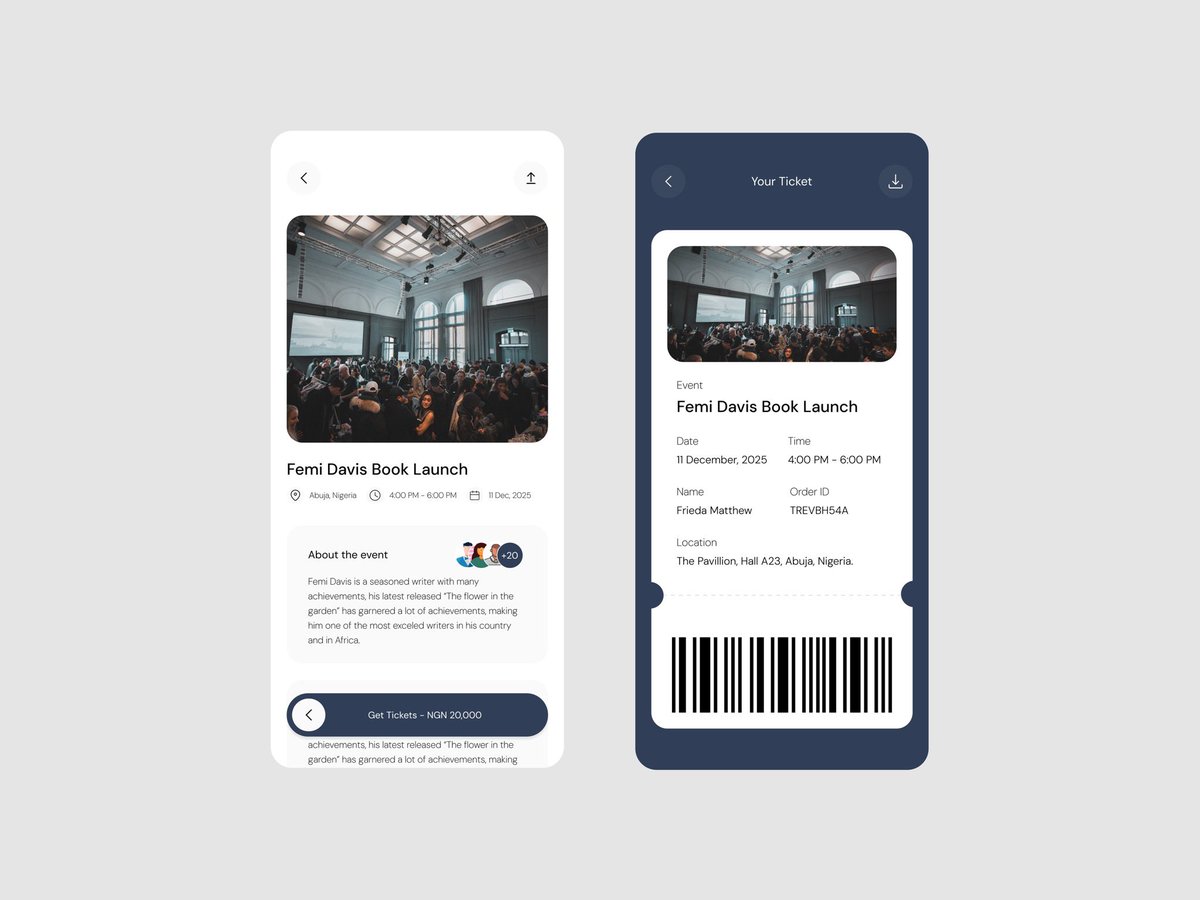 omololaaah's tweet photo. Itβs day 3 of @Visiola_Fdn CBC 2025 design marathon. Today I designed an event ticket, it seemed difficult at first but once I started I realized it was something I could do.
Small steps, steady growth!
#WomenInTech #UIUXDesign #Designmarathon #CBC3025 #thevisiolafoundation https://t.co/AQvmG6D93B