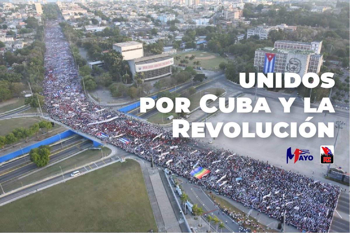 Este #1Mayo más de 5,3 millones de compatriotas desfilaron en #Cuba, protagonizando una contundente muestra de respaldo a la Revolución.