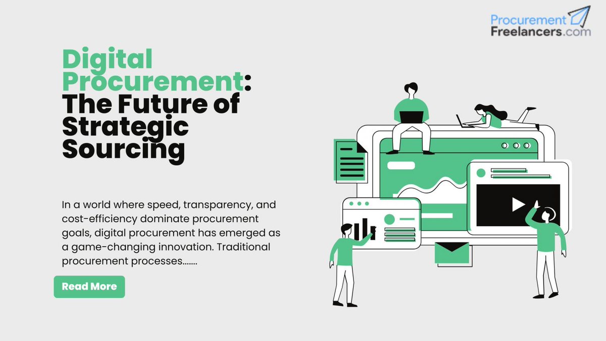 Digital #procurement is no longer a future vision, it’s a present-day imperative for procurement leaders seeking to drive strategic impact. 

linkedin.com/pulse/digital-…