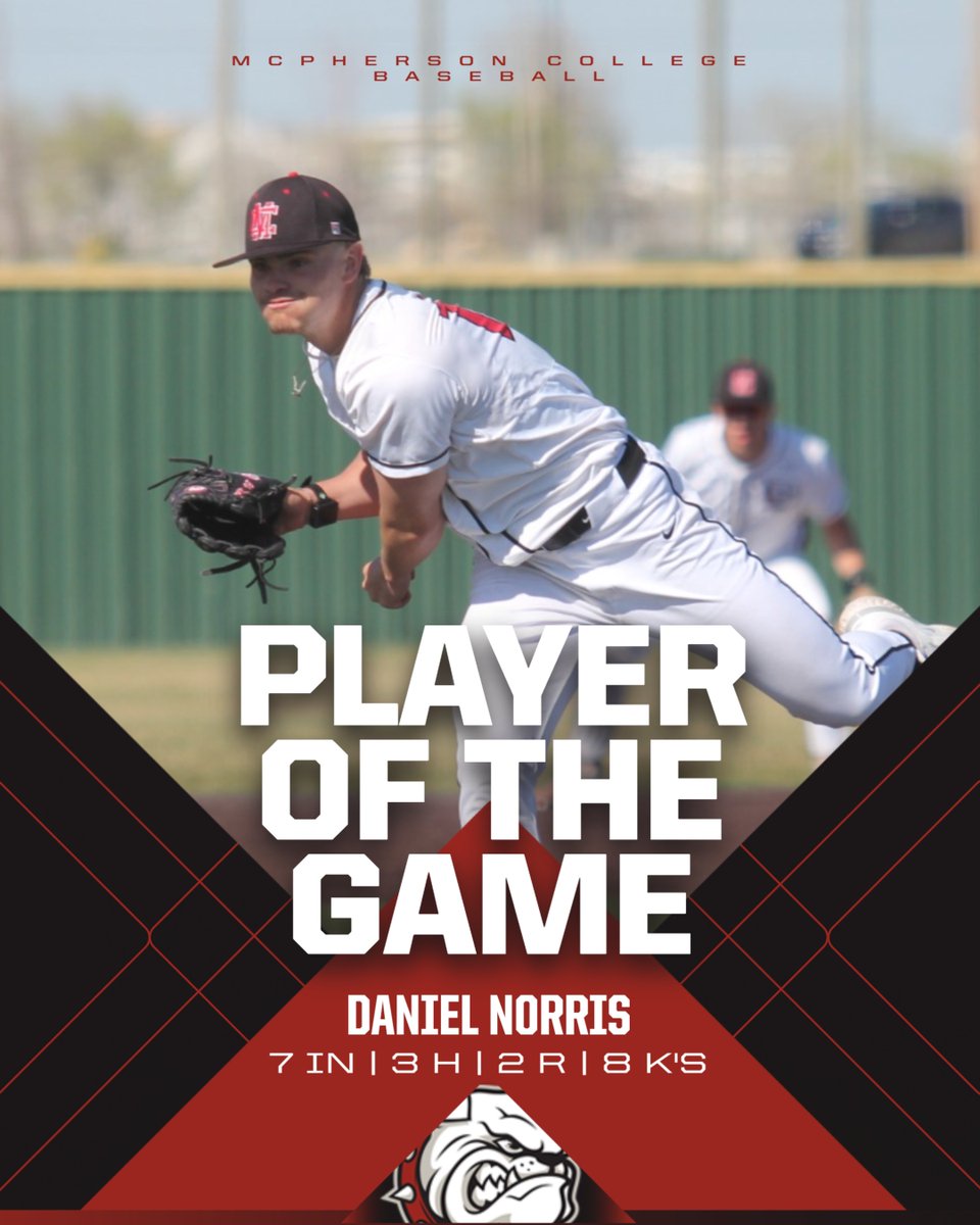PLAYER OF THE GAME

Daniel Norris got the start for the Dogs and took a No-Hitter into the 6th. Norris ended up going 7 innings, only allowing 2 runs on 3 hits, while punching out 8. Bulldogs are back in action tomorrow!

#SkoDogs #EnjoyTheReel