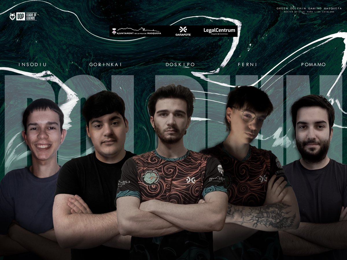 Nou Split, nou Roster i mateixa il·lusió. 

 Aquests són els dofins que ens defensaran a <a href="/Gamesportselect/">Gamesports Electrònics</a>. 

⚔️<a href="/pomamo333/">PoMaMo</a> 
🌴<a href="/1nsodiu/">Ivanchu 🥸🥸</a> 
🧙‍♂️<a href="/IGorinkai/">GoRinKai</a> 
🎯<a href="/eudaldborrell8/">Doskipo</a> 
🛡️<a href="/F3rniLoL/">FERNI</a> 

🧠<a href="/Jantuli08/">Jantuli</a>
💼<a href="/mcboy5518/">Luewer18</a>    

#RebelDolphins #Letsfloodtherift