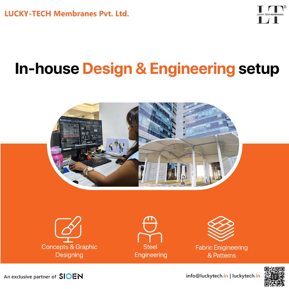 LUCKYTECH_LT's tweet image. In-house precision, from concept to steel &amp;amp; fabric detailing. Built by Lucky-Tech.
📞 Contact us:
📧 info@luckytech.in
📝 zfrmz.com/zttMwR98Sqp92x…

#TensileStructures #FabricEngineering #MadeInIndia #LuckyTech