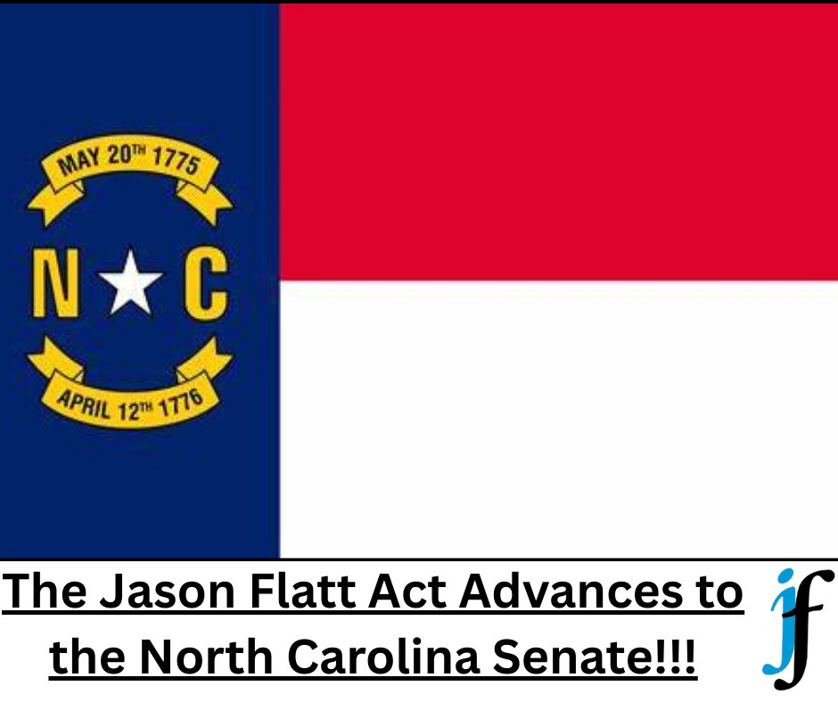 Today, May 1, 2025, we are excited to announce that HB578, The Jason Flatt Act – North Carolina, passed the North Carolina House with a vote of 108 yeas to 0 nays and now heads to the North Carolina Senate. We at The Jason Foundation want to thank NC Child the lead organization