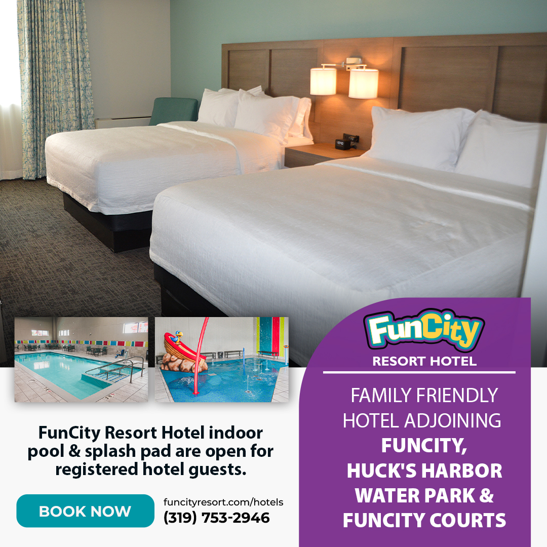 Reserve your stay at 𝗙𝘂𝗻𝗖𝗶𝘁𝘆 𝗥𝗲𝘀𝗼𝗿𝘁 𝗛𝗼𝘁𝗲𝗹 today and enjoy exclusive access to our indoor pool and splash pad, available only for registered guests.

𝗕𝗢𝗢𝗞 𝗡𝗢𝗪: funcityresort.com/hotels/