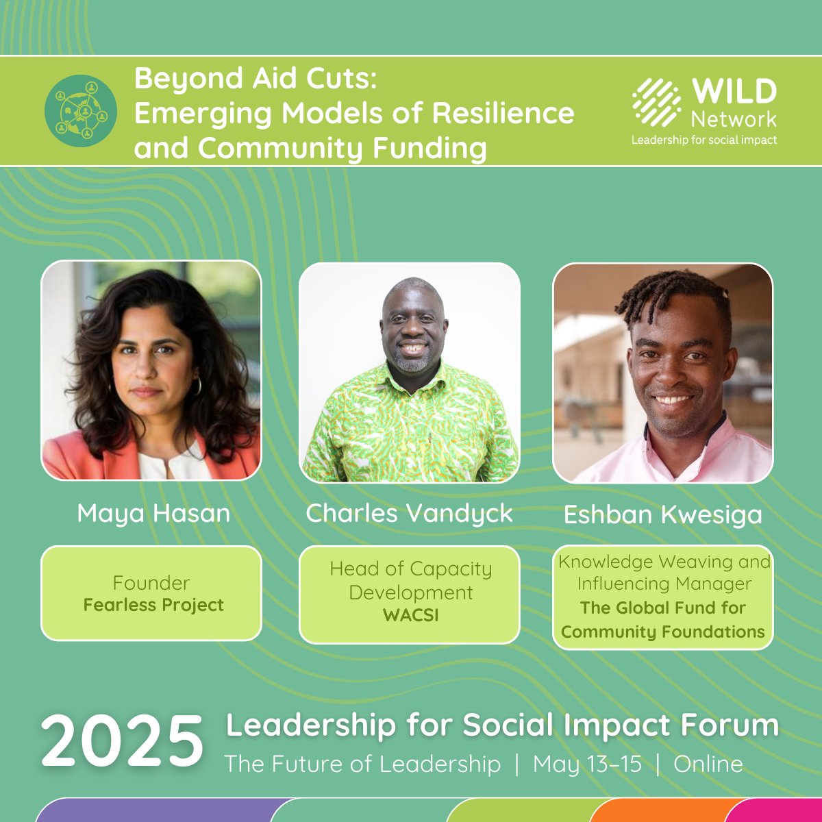 WILDinnovators's tweet image. Is today’s disruption in #GlobalDevelopment a chance to shift power to local leaders for deeper, lasting impact?

Join the conversation at the Online Leadership for Social Impact Forum: lnkd.in/eFbJ9Vgt