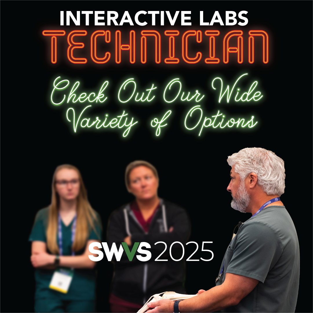 Check out all of our Technician interactive labs on our ticketed event page, swvs.org/ticketed-event… and then register for #SWVS25 
registration.experientevent.com/showSWV251