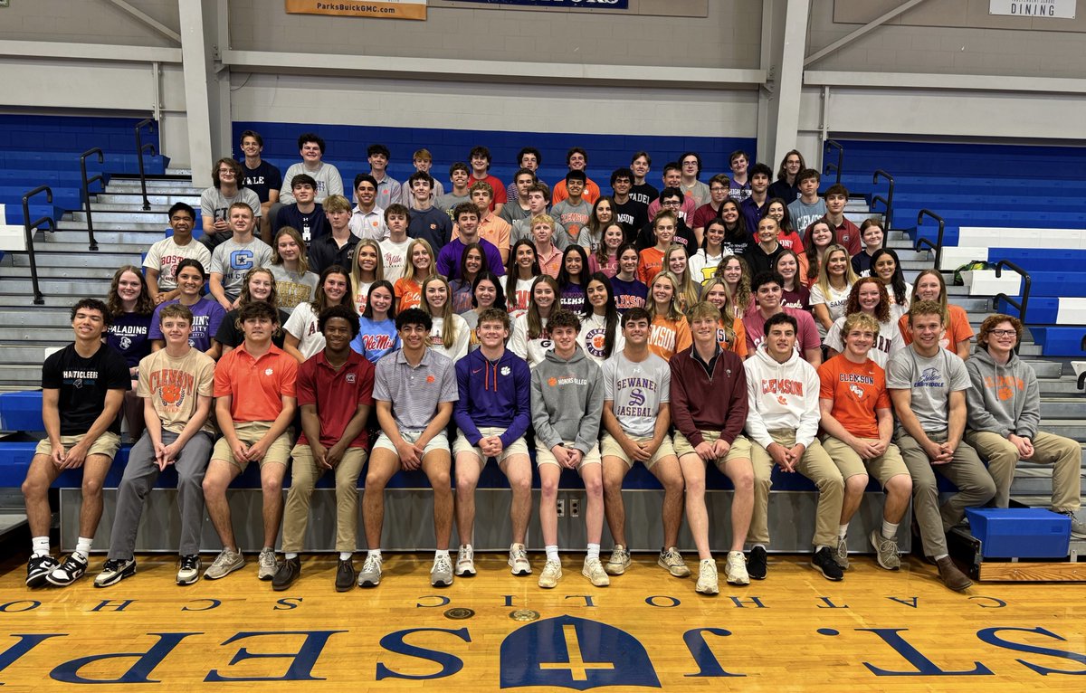 St. Joseph's Catholic School (@sjcs_greenville) on Twitter photo Students in the Class of 2025 were rewarded with Senior Celebration Day on Wednesday, April 30, provided by the College Counseling office and the Parents Guild. Click the link for details, more photos. bit.ly/4jXP6ai Students in the Class of 2025 were rewarded with Senior Celebration Day on Wednesday, April 30, provided by the College Counseling office and the Parents Guild. Click the link for details, more photos. bit.ly/4jXP6ai