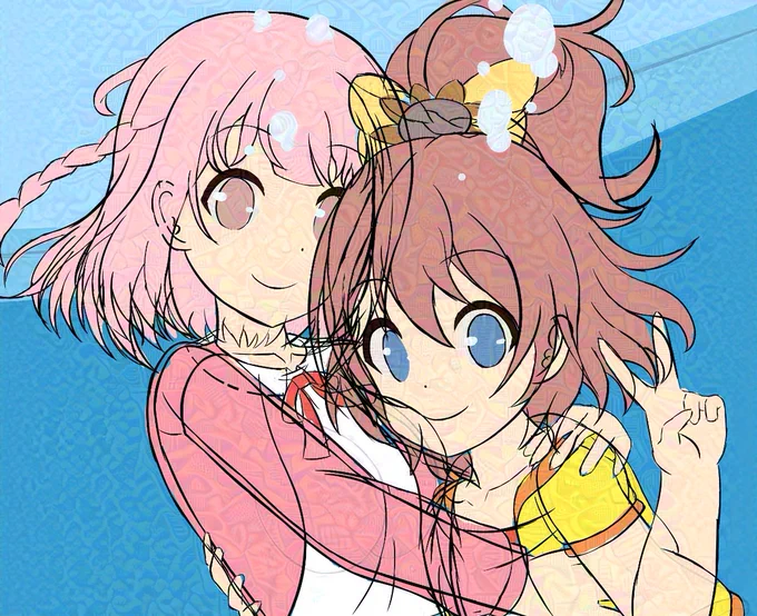 顔のパーツの位置変えただけでここまで愛くるしさと可愛さが変わるのかってぐらい劇的に可愛くなったので夜中だけどWIPあげちゃう 