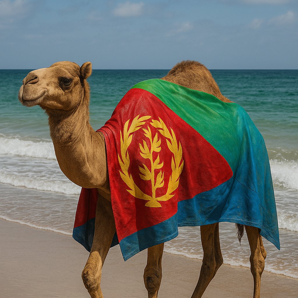 "This is not just a picture. It’s a statement." 🇪🇷
.
.
.
.
.
#EritreanHeritage #ModernAfrica #RespectTheFlag #Eritrea #RedSea #KeyihBahri