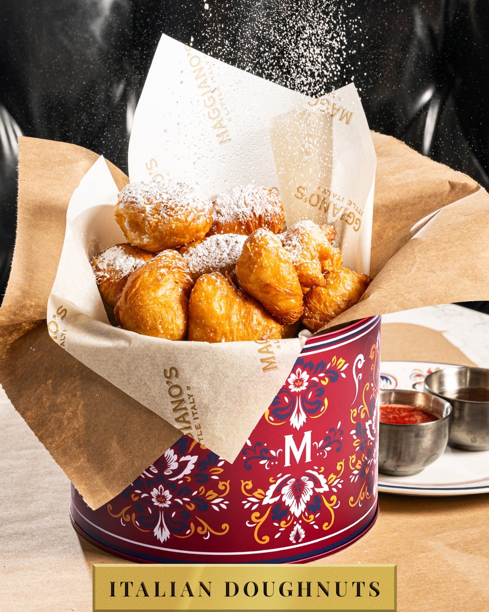 Not all masterpieces hang on a wall. ​Some are fried, sugared table side, and served with chocolate and strawberry sauces for dipping. Try our new Italian Doughnuts today.