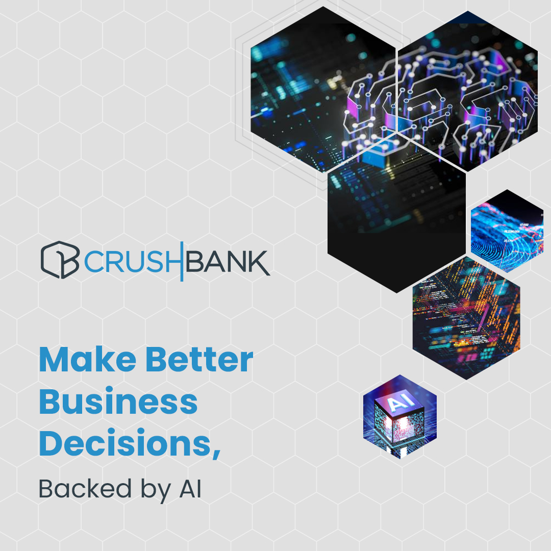 CrushBank turns your internal data into a competitive advantage by making it searchable, usable, and actionable.

Finally, a system that works as hard as you do to uncover insights.

Learn how you can leverage your data with CrushBank:
crushbank.com/book-a-call-or…