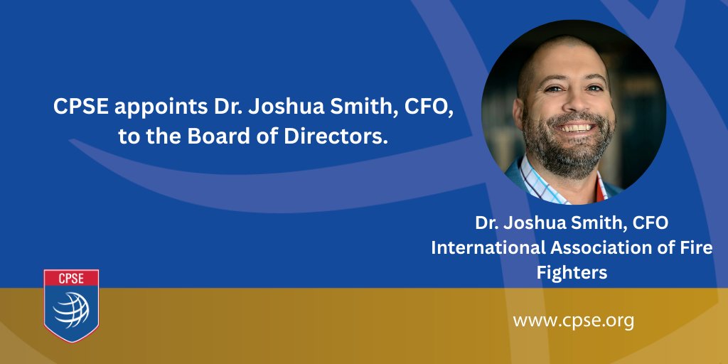 CPSE appoints Dr. Joshua Smith, CFO, to the Board of Directors. Congratulations! cpse.org/cpse-overview/…