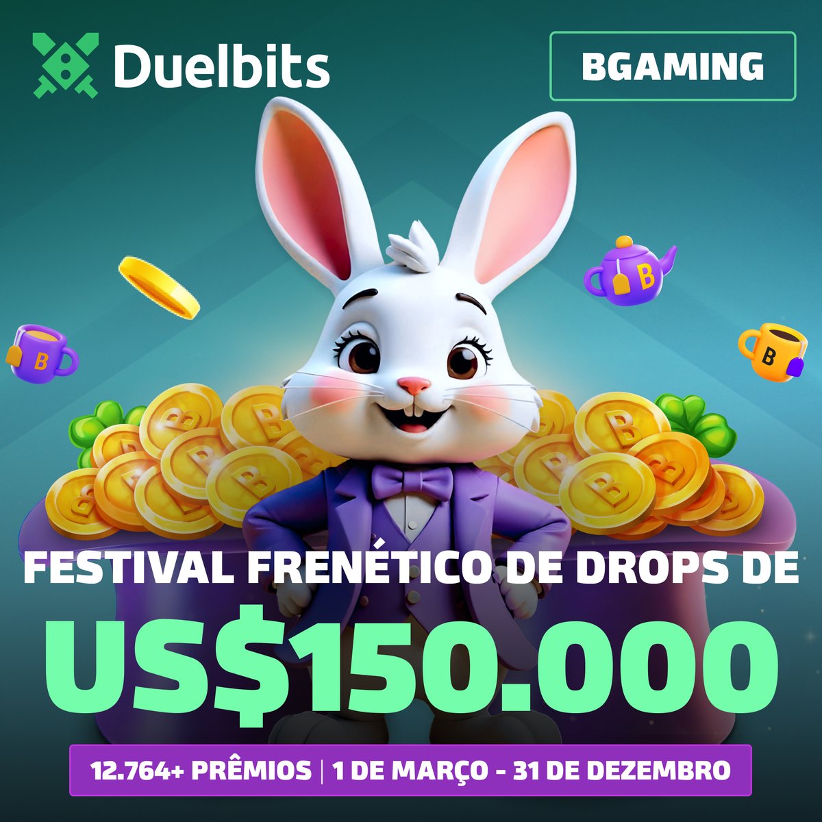 Gire seus slots favoritos da BGaming e concorra a prêmios instantâneos na BGaming Drops Frenzy Fest! 🎰

🏆 Premiação Total: US$150.000
💥 12.764 Recompensas Instantâneas
🎁 Prêmio Principal: US$1.000