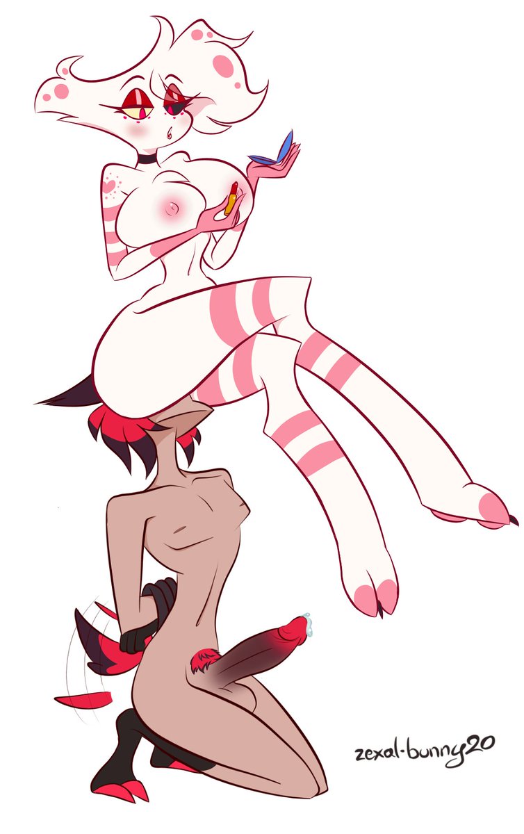 Angel getting dolled up 💄💋 Alastor is being very helpful.
#HazbinHotel #HazbinHotelAngelDust #HazbinHotelAlastor #radiodust #hazbinhotelnsfw