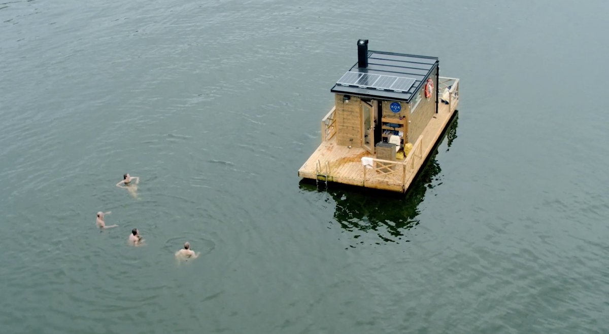 ThePerfectSweat's tweet image. 📍 Oslo, Norway 🇳🇴

Relax at KOK, a unique floating sauna experience. Enjoy the wood-fired heat 🔥 and refreshing Oslo Fjord 🌊 waters. Featured in the Perfect Sweat Series’ Norway episode!

Learn more about featured locations here 👇  
🔗 perfectsweatseries.com/episode-6-norw…