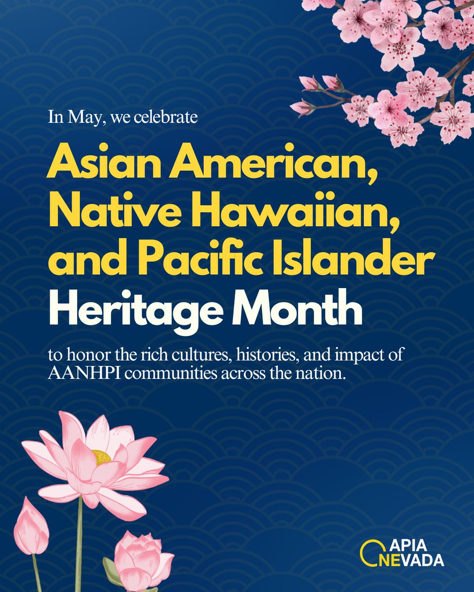 OneAPIANevada's tweet photo. May is Asian American, Native Hawaiian, and Pacific Islander Heritage Month and we celebrate the voices, cultures, and legacies of our communities who continue to shape our future.
#AANHPIHeritageMonth #OneAPIAVoice https://t.co/YO7eUBZHph
