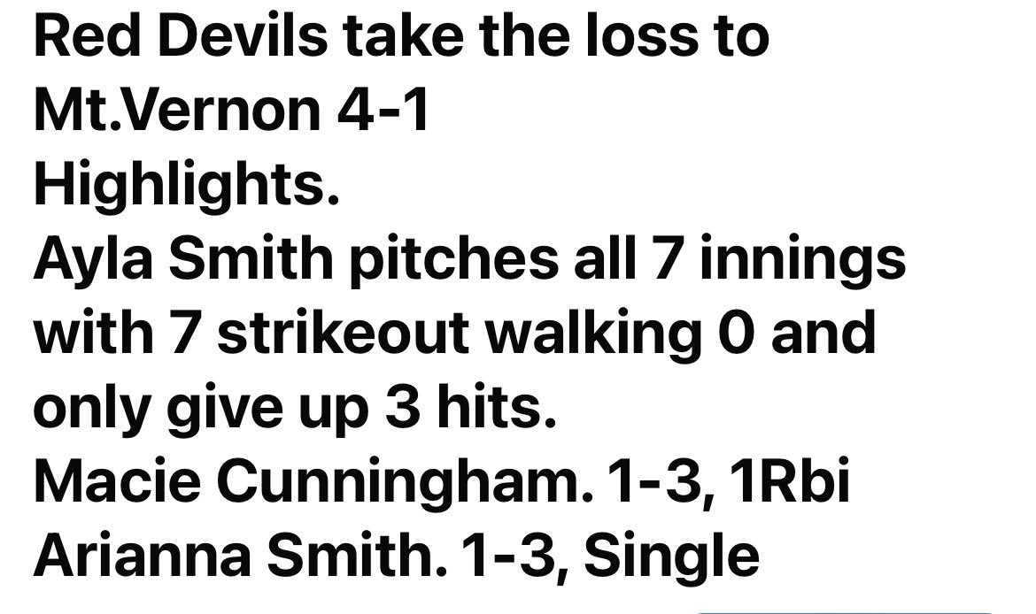 MHS Softball (@reddevilsoftbal) on Twitter photo 