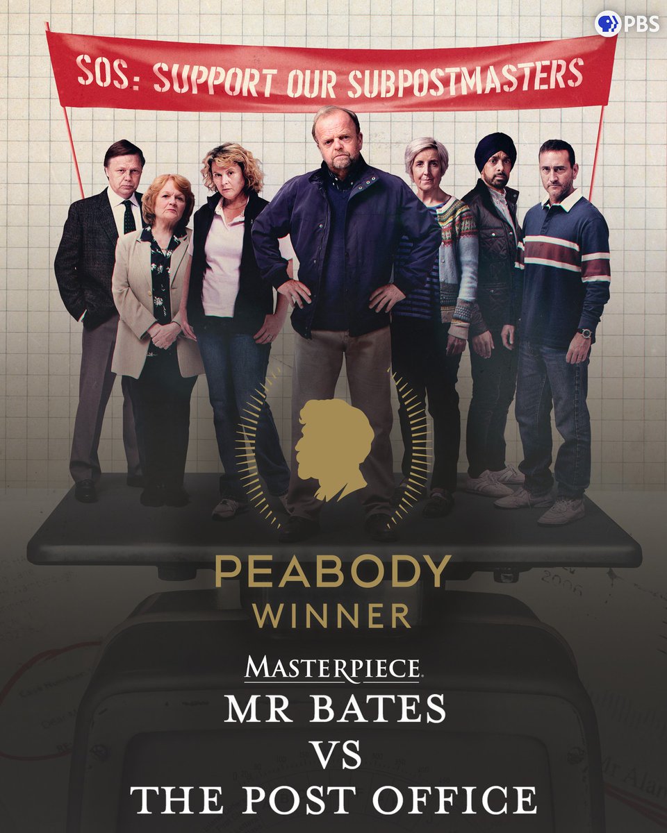 MASTERPIECE | PBS (@masterpiecepbs) on Twitter photo We're delighted to announce that #MrBatesPBS is officially a <a href="/PeabodyAwards/">Peabody Awards</a> winner! For 85 years, these awards have recognized storytelling excellence, and we're honored that this powerful series, which we've been so proud to bring to US audiences, is now a part of that legacy. We're delighted to announce that #MrBatesPBS is officially a <a href="/PeabodyAwards/">Peabody Awards</a> winner! For 85 years, these awards have recognized storytelling excellence, and we're honored that this powerful series, which we've been so proud to bring to US audiences, is now a part of that legacy.