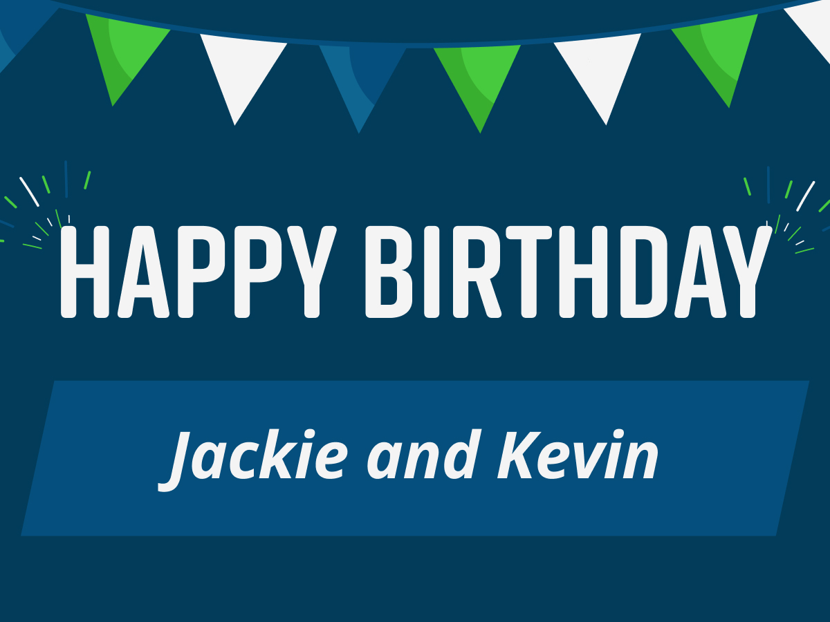 GetColbert's tweet image. Very happy May birthdays to Jackie and Kevin from the rest of The Wolf Pack!
